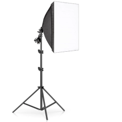 50 X 70CM  fan blade Bulb Photography Softbox Lighting Kits,  Professional Continuous Light System For Photo Studio Equipment Bulbs Included